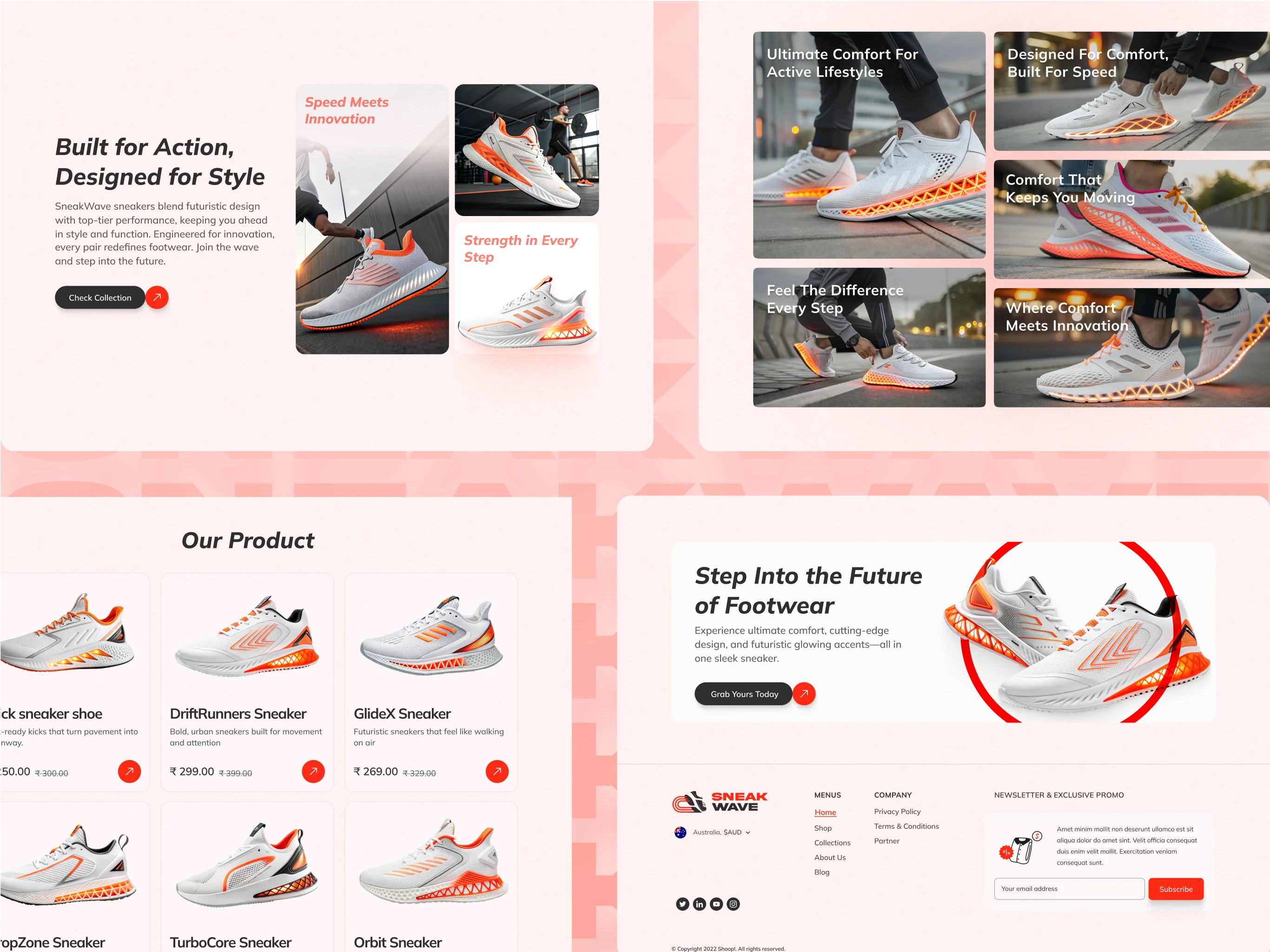 Active individual wearing SneakWave sneakers in an urban setting