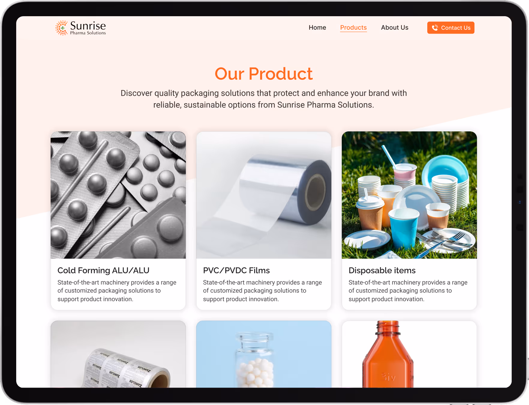 Contact information section with clear call-to-action for inquiries